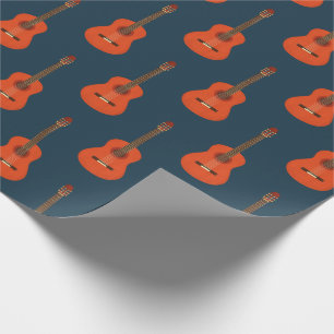 Retro-Gitarrenmuster Geschenkpapier