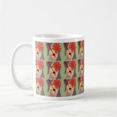 Retro-Gitarrenmuster mit Textpunkt Kaffeetasse (Links)