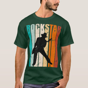 Retro Gitarrenrock und Roll Gitarrist T-Shirt