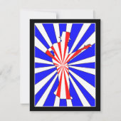 Retro-Gitarrist Einladung (Vorderseite)