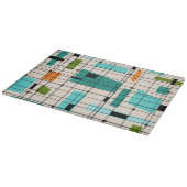 Retro Gitter-u. Sternexplosion-Glasschneiden-Brett Schneidebrett (Ecke)