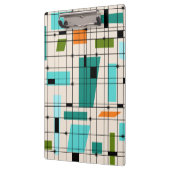 Retro Gitter-u. Sternexplosion-Klemmbrett Klemmbrett (Links)