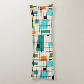 Retro Gitter-u. Sternexplosion-Körper-Kissen Seitenschläferkissen (Rückseite (Vertikal))