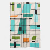 Retro Gitter-u. Sternexplosion-Küchen-Tuch Handtuch (Vertikal)