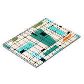 Retro Gitter-u. Sternexplosion-Notizbuch Notizblock (Linke Seite)