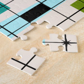 Retro Gitter-u. Sternexplosion-Puzzlespiel Puzzle (Seite)