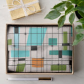 Retro Gitter-u. Sternexplosion-Seidenpapier Seidenpapier (Geschenk)