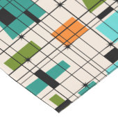 Retro Gitter-u. Sternexplosion-Tabellen-Läufer Kurzer Tischläufer (Ecke)