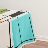 Retro Gitter-u. Sternexplosion-Tischdecke Tischdecke (Beispiel)