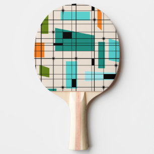 Retro Gitteru. SternexplosionenPing Pong Paddel Tischtennis Schläger