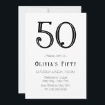 Retro Glam 50. Geburtstagsparty Einladung<br><div class="desc">Retro Glam 50. Geburtstagsparty Einladung. Einfach mit Ihren persönlichen Daten personalisieren.</div>