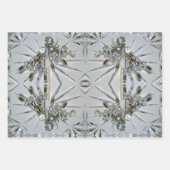 Retro Glam Art Deco Rhinestones Geschenkpapier Set (Vorderseite)