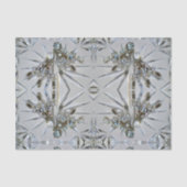 Retro Glam Art Deco Rhinestones Glamouröses Grau Seidenpapier (Vorderseite)