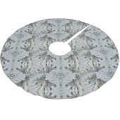 Retro Glam Art Deco Rhinestones und Kristall Polyester Weihnachtsbaumdecke (Schrägansicht)