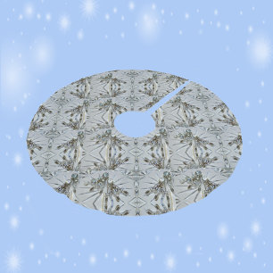 Retro Glam Art Deco Rhinestones und Kristall Polyester Weihnachtsbaumdecke