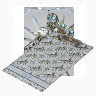 Retro Glam Art Deco Vintage Strasssteine Klemmbrett