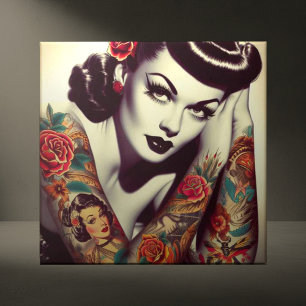 Retro-Glam-Button Fliese