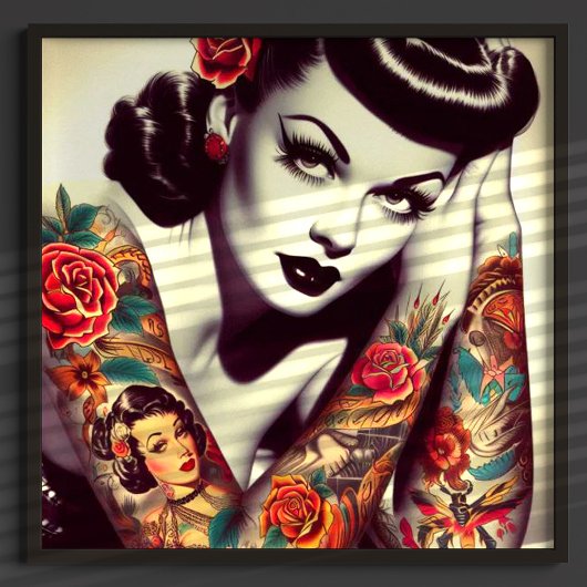 Retro-Glam-Button Poster