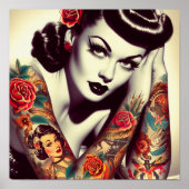 Retro-Glam-Button Poster (Vorne)