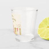 Retro Glam Champagner-Junggeselinnen-Abschied der  Schnapsglas (Rechts)