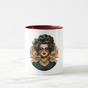 💋 Retro Glam Diva Tasse ☕