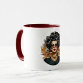 💋 Retro Glam Diva Tasse ☕ (Vorderseite Links)