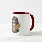 💋 Retro Glam Diva Tasse ☕ (VorderseiteRechts)