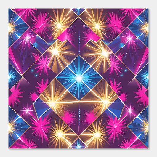 Retro Glam Geometric Peel and Stick Tapete (Vorderseite)