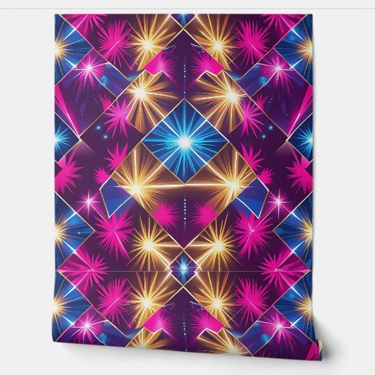 Retro Glam Geometric Peel and Stick Tapete (Abrollen)