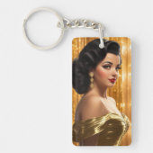 Retro Glam Girls (Ana Maria) Schlüsselanhänger (Vorderseite)