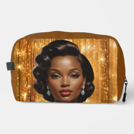 Retro Glam Girls (Diana) Druckknopfbeutel Waschbeutel