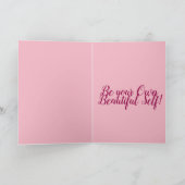 Retro Glam Girls Geburtstagskarte Karte (Innenseite)