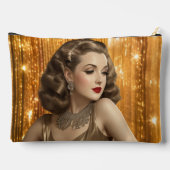 Retro Glam Girls (Ingrid) Zubehörtasche (Rückseite)