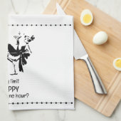 Retro Glam Happy Hour - Martini Diva Design Geschirrtuch (Viertel Falte)