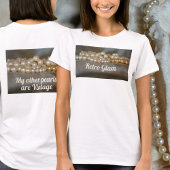 Retro Glam Pearls T-Shirt