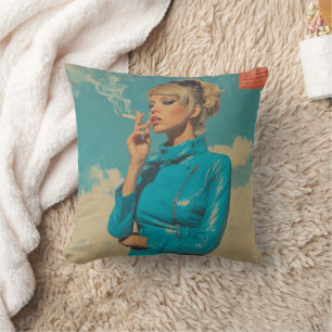 Retro Glam Rauchen Mode Kissen
