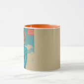 Retro Glam Rauchen Mode Tasse (Zentrum)