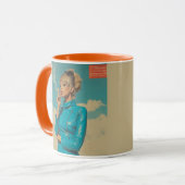Retro Glam Rauchen Mode Tasse (Vorderseite Links)