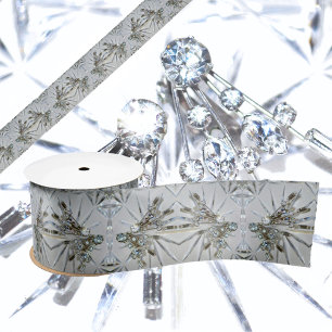 Retro Glam Rhinestones Satinband