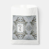 Retro Glam Rhinestones Silvery Gray Geschenktütchen (Vorderseite)