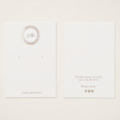 Retro Glam Silver Sequins Earring Display Card (Vorne & Hinten)