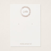 Retro Glam Silver Sequins Earring Display Card