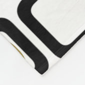 Retro Glamorous Gold Fleece Blanket (Ecke)