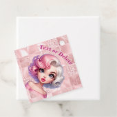 Retro Glamour Girl Animation Niedlicher Cartoon Be Geschenkanhänger (Beispiel)