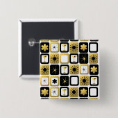 Retro Glamour Gold Button (Vorne & Hinten)