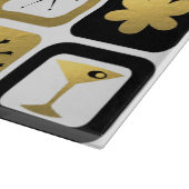 Retro Glamour Gold Cutting Board Schneidebrett (Ecke)