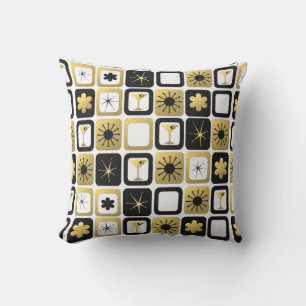 Retro Glamour Gold Outdoor Pillow Kissen Für Draußen