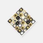 Retro Glamour Gold Paper Napkins Serviette (Ecke)