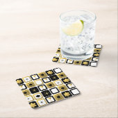 Retro Glamour Gold Paper Untersetzer (Vor Ort)