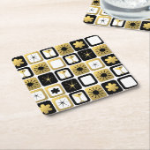 Retro Glamour Gold Paper Untersetzer (angewinkelt)